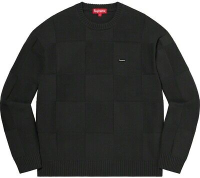 Supreme Tonal Checkerboard Small Box Sweater | eBay