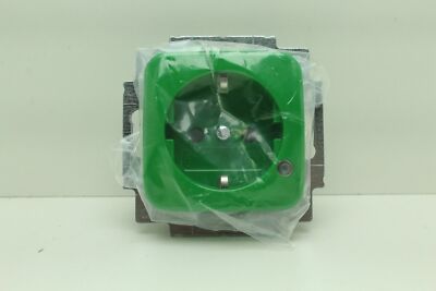 Busch-Jaeger 20eucbl Schuko socket insert green ''new''