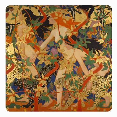 Untersetzer Keramik Korkunterseite Kunst Robert Burns Diana und ihre Nymphen