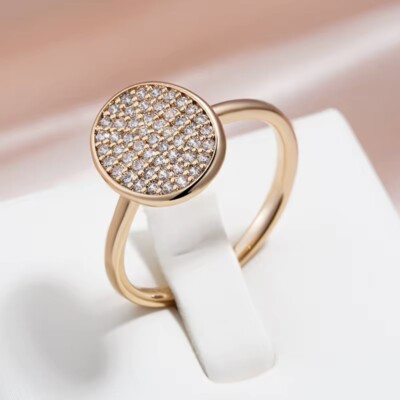 ms  modischer Ring 585 RG Rosegold Zirkon LUXUS RG-2322