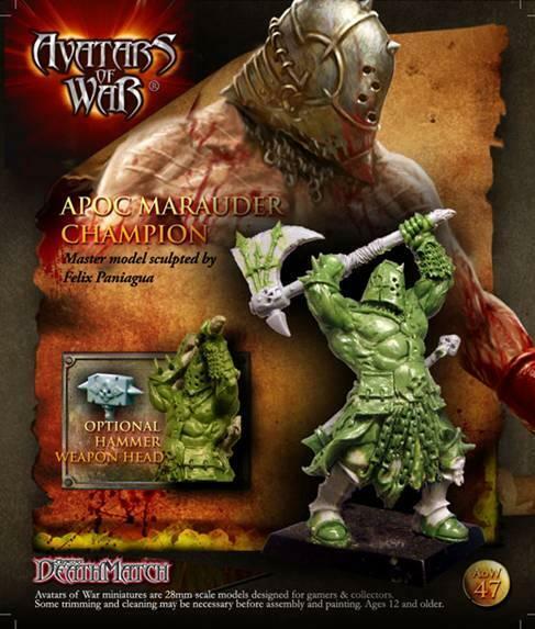 Avatars of War Barbarian Chief with Great Weapon AOW47 Fantasy 28mm Chaos Warrio