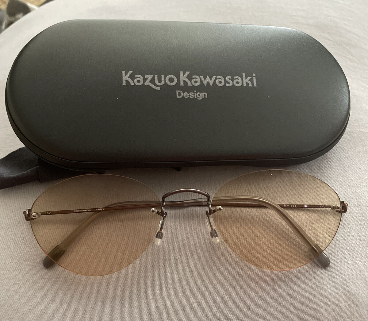 Kazuo Kawasaki Eyeglasses Frame KOOKI MP-631 Rimless Japan Kazuo Kawasaki Eyeglasses Frame KOOKI MP-631 Rimless Japan