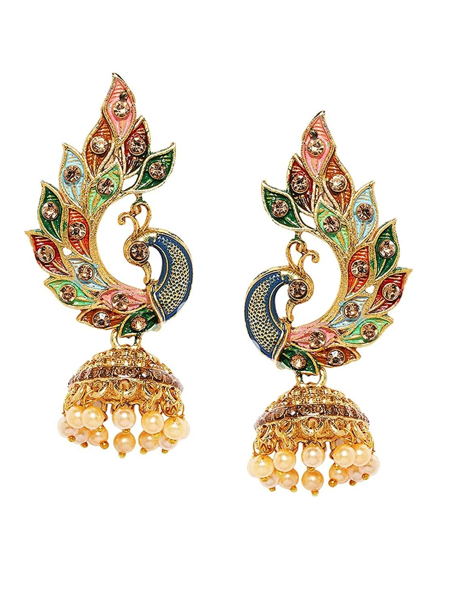 Peacock design earring sale