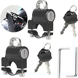 2 Pcs Motorcycle Helmet Lock, Motorbike Lock Accessories, Bike Locks for Motorbi - Picture 1 of 6