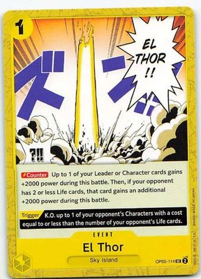 El Thor OP05-114 Premium Card Best Selection Vol.2 Common NM One Piece TCG