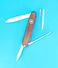 Victorinox Rosewood Accountant 75mm Swiss Army Knife! With Long Nail File! NEW!