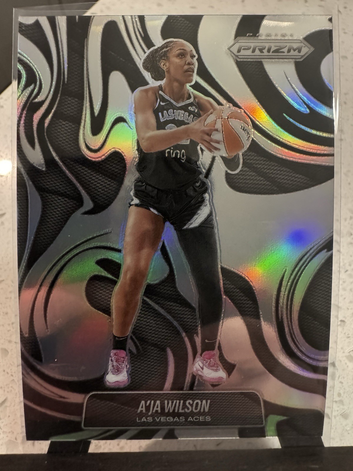 2025 Panini Prizm WNBA - Abstract A'ja Wilson #2 Silver Prizm