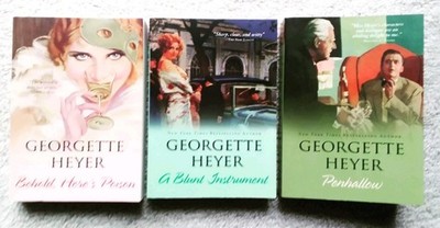 Georgette Heyer 3 Sourcebooks PB Mystery Lot: Blunt Instrument, Penhallow, Etc.