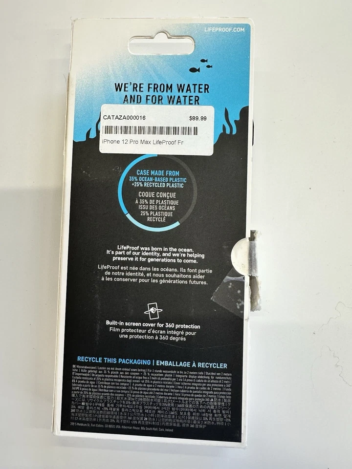 Capa LifeProof Fre Series impermeável para Apple iPhone 12 Pro Max - Preta - Imagem 2 de 4