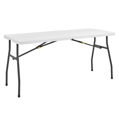 5ft Half Folding Table, Portable Tables for Dining Parties Card Picnic Campin...
