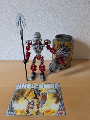 LEGO BIONICLE Toa Norik (8763) mit Karton und Anleitung (Deckel fehlt)