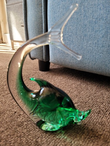 Vintage Murano Green Glass Fish - Picture 4 of 6