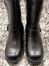 Old Navy Girls Black Designer Boots Size 12