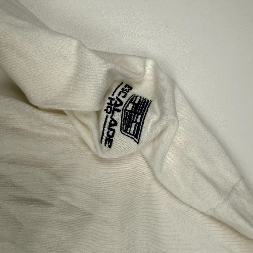 Michael Kors Sweater Mens Medium White Escalade Helogic V Neck Pullover Logo - Image 3 of 4