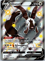 Dubwool V SV120/SV122 Shining Fates Shiny Vault Holo Rare