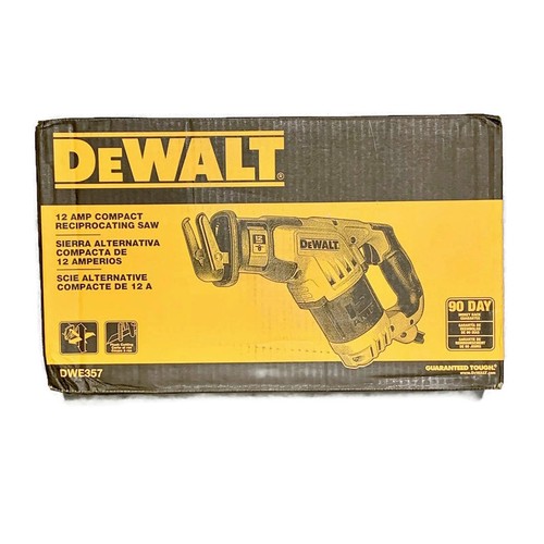 DEWALT DWE357 12-Amp Corded Electric Compact Reciprocating Saw Kit - Picture 1 of 4