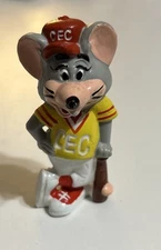Vintage 1986 Showbiz Pizza Time Chuck E Cheese Mouse PVC Mini Figurine 2.5"