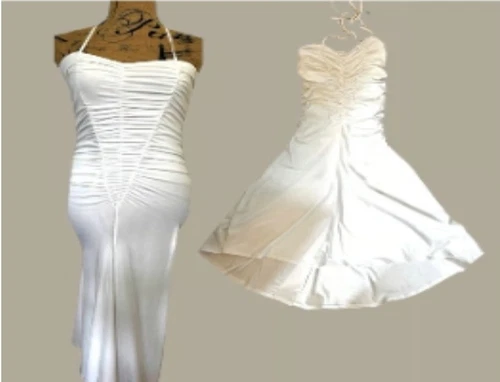 UNDERCOVER Abito bianco Moda International Victoria’s Secret taglia 10 nuovo