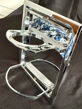 Vintage Hall Mack Chrome Recessed Wall Spinning Toothbrush Cup Soap Holder