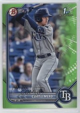 2022 Bowman Prospects Neon Green Border 256/399 Curtis Mead #BP-10 4f5