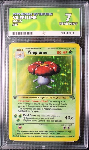 Vileplume (1st Edition) graded ACE 7 for sale on eBay