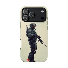High Tech Swat Soldier Military Phone Case