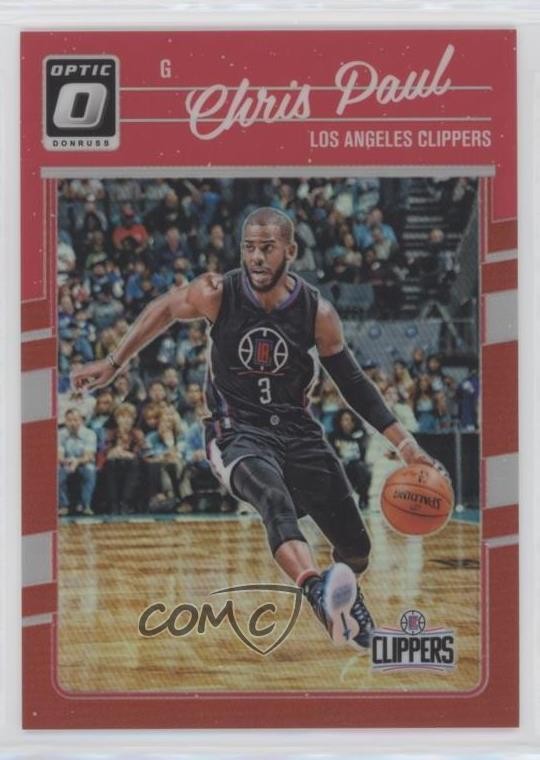2016-17 Panini Donruss Optic Red Prizm 34/99 Chris Paul #25 5ir