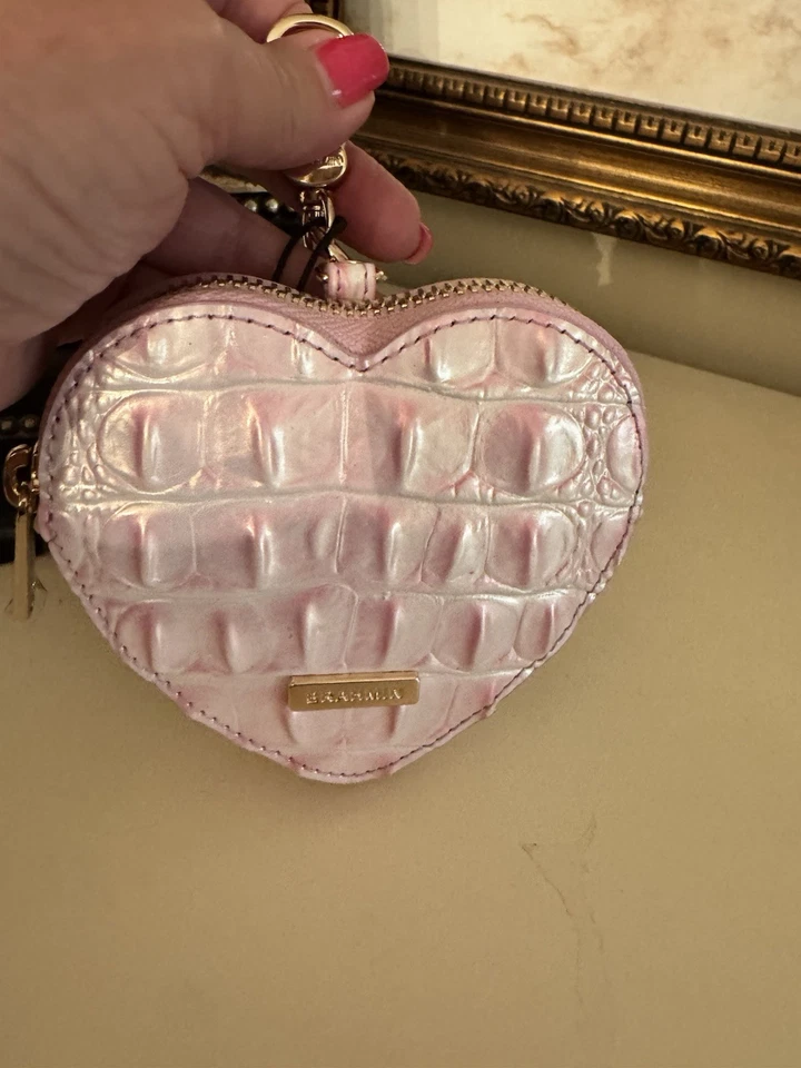 Brahmin Heart Pouch Rose Water Melbourne cuero genuino Foto 3 de 4