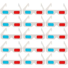  60 pezzi di occhiali da cinema, occhiali 3D in carta, occhiali 3D anaglifi,