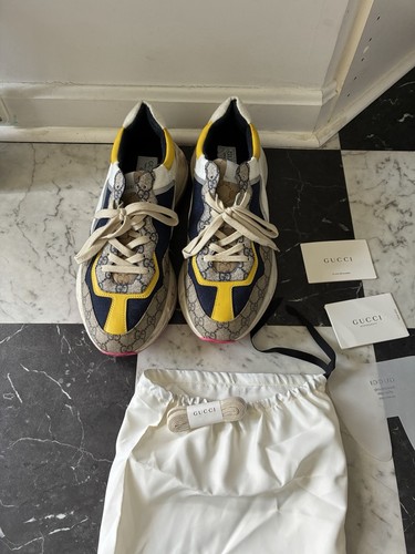 Gucci GG Rhyton 'Beige White Yellow Size 13