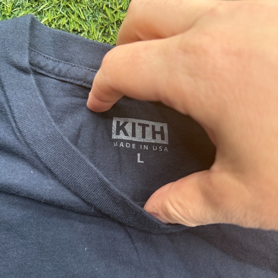 Kith Floral Box Logo Shirt Men Large L Blue Short Sleeve | eBay