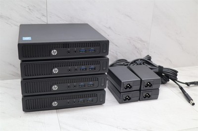 4 LOT - HP 260 G1 Intel i3-4030U 1.9GHz 4GB Mini PC Desktop Computer w/ Adapter