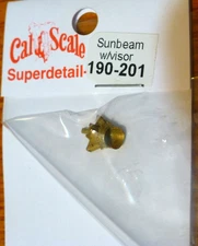 Cal-Scale #201 Steam Loco Headlight (Brass Casting) -- Pyle with Visor