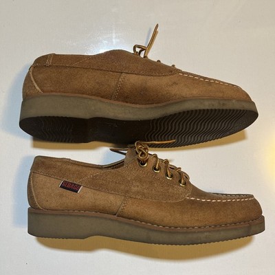 Sebago Campsides Suede Camp Moc Shoes 7M Brown Made in USA 4-Eye