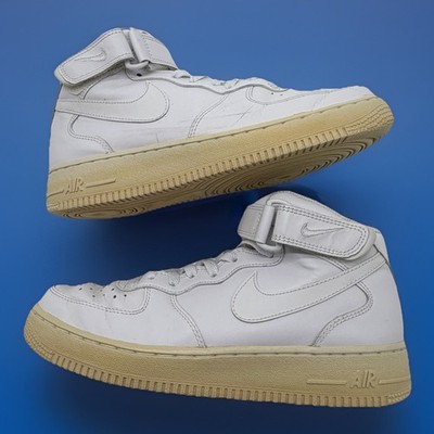 Nike Air Force 1 AF1 Men Sneakers Size 7.5 Mid Basketball Streetwear Shoes White