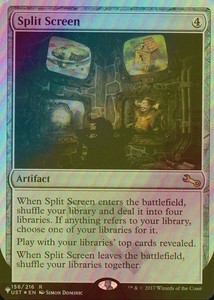 Split Screen 158/216 Unstable Foil Artifact Rare MTG
