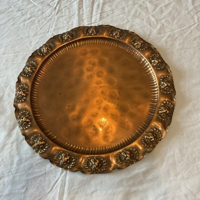 Vintage Gregorian Cooper Tray 17.5 Inch
