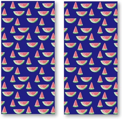 Microfiber Beach Towel Set Oversized Large Quick Dry Soft 2 Pack Watermelon