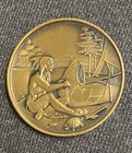 WYANDOTTE SAVINGS BANK COMMEMORATIVE 100 YEAR COIN.  BRONZE.  EXCELLENT!!! — photo 1