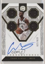 2018-19 Panini Cornerstones Relic 28/129 Caris LeVert #CS-CLV Auto 0c3