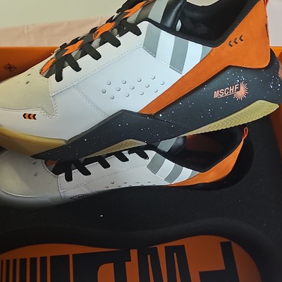 MSCHF 003 FORWARD Shoe Men\'s Low Top Lace-Up Sneaker White/Orange Size 8 NEW MSCHF FWD Shoe White - MSCHF-003 for sale | eBay main image 4