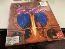 NEW 1991 Vengeance of Excalibur Virgin Games 3.5" Floppy Discs IBM PC Big Box