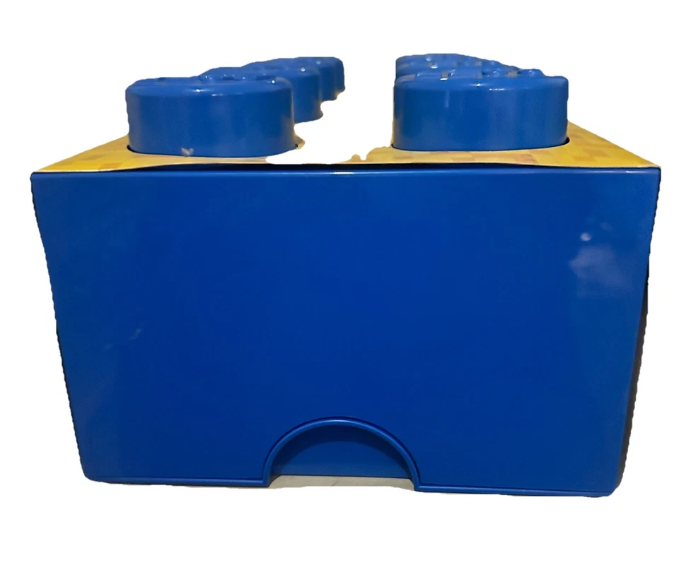 LEGO 8 Stud Stackable Storage Brick, 19.7" x 9.8" x 7.1" (Blue) - Image 4 of 4