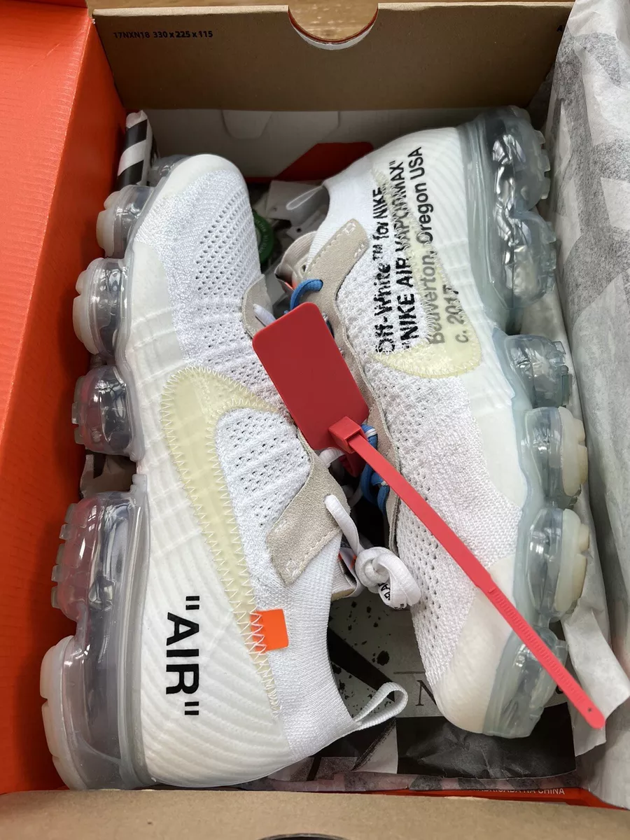 Nike vapormax shop off white box