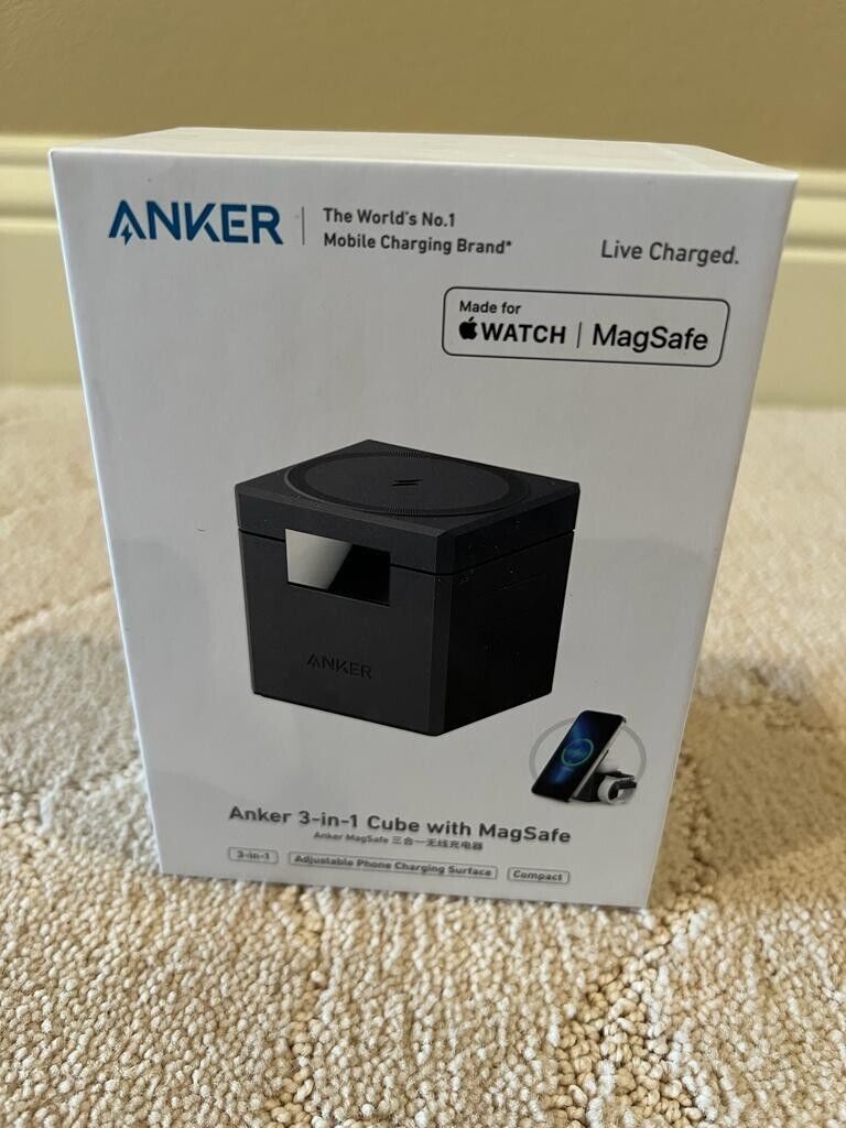 Anker 3-in-1 Cube with MagSafe - バッテリー/充電器