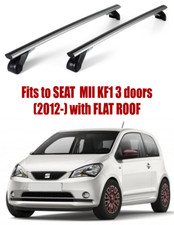 Premium Dach Rack Stangen Für Seat Mii KF1 3 Türen 2012- mit Flachem AL303/218M