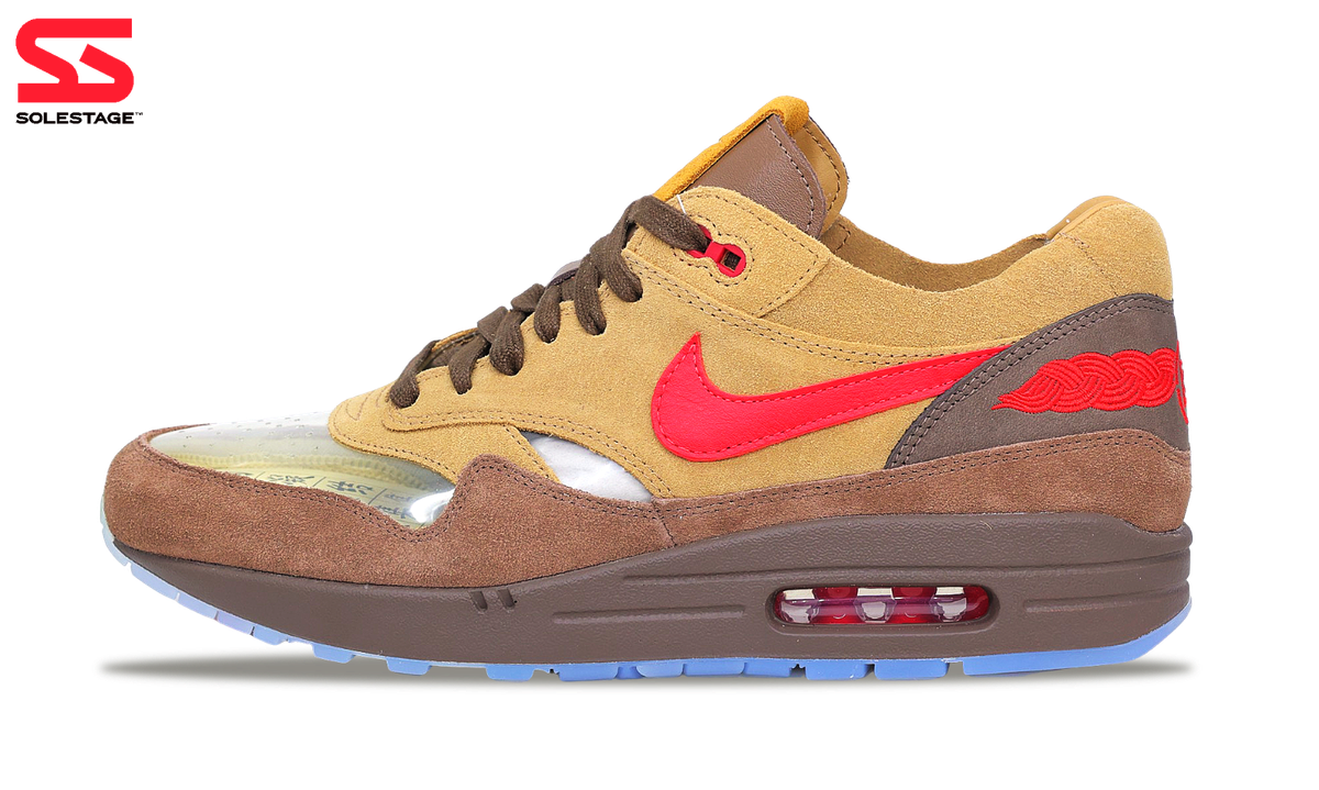 【中古】【未使用】クロット CLOT × NIKE AIR MAX 1 スニーカー ブラウンxレッド【サイズ27.5cm】【メンズ】 Nike Air Max 1 x CLOT Kiss of Death CHA 2021 (DD1870-200) Men Size
