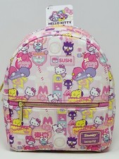 Loungefly Hello Kitty Kawaii Convertible AOP Mini Backpack New With Tags Sanrio