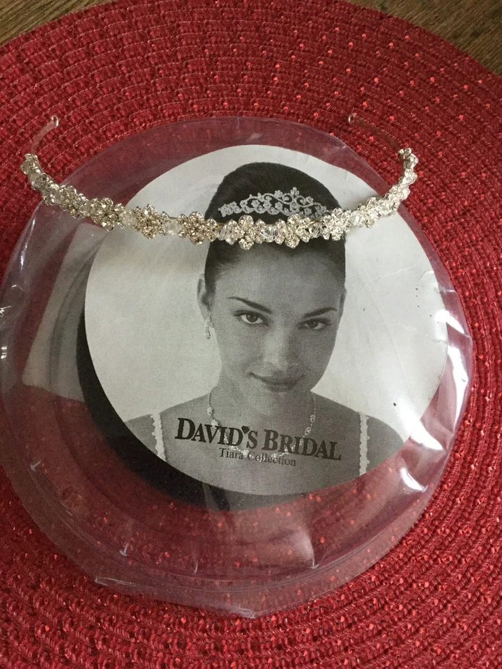 DAVID'S СВАДЕБНАЯ ТИАРА ГОЛОВНОЙ УБОР ОБРУЧ выпускного вечера свадьбы - Изображение 2 из 4