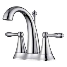 Ultra Faucets Contour 4 " Centerset 2-Handle Bathroom Faucet with Drain Assembly